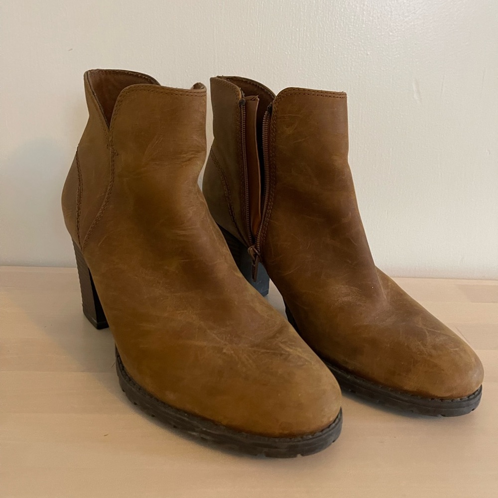 Leather Treaded Boots